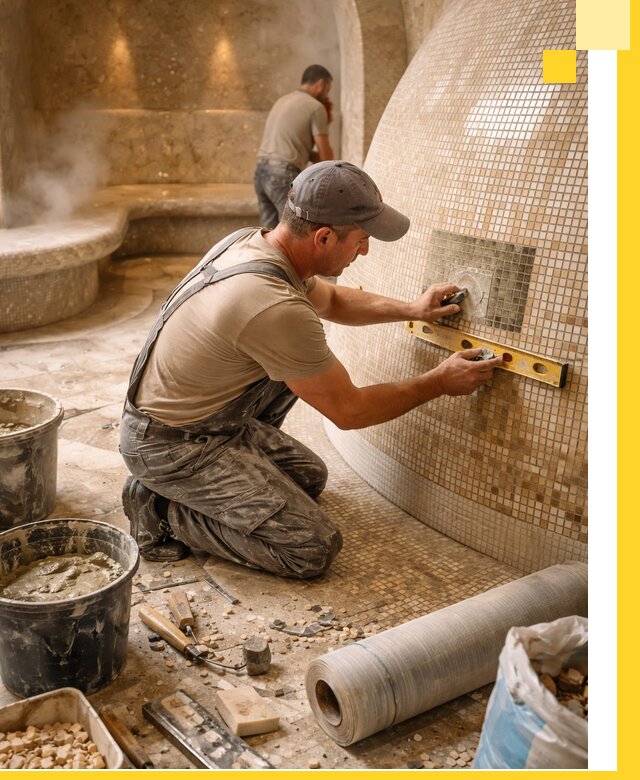 Хамам под ключ в Симферополе: проектирование, строительство, отделка