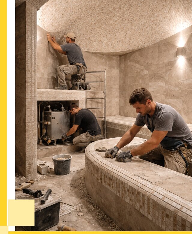 Монтаж хамамов под ключ в Симферополе от 259675 р. ЭриданСим