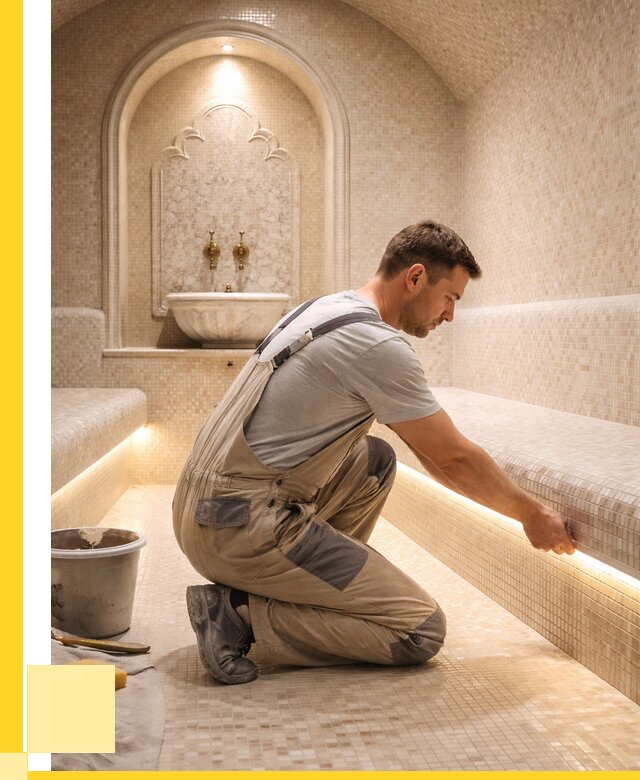 Отделка хамамов под ключ в Симферополе от 5713 р. | ЭриданСим