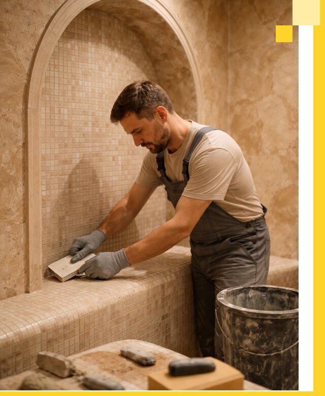 Профессиональная отделка хамамов с мозаикой под ключ в Симферополе