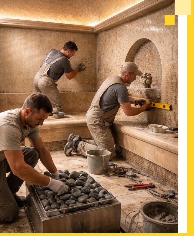 Проектирование и строительство хамама и сауны в Симферополе