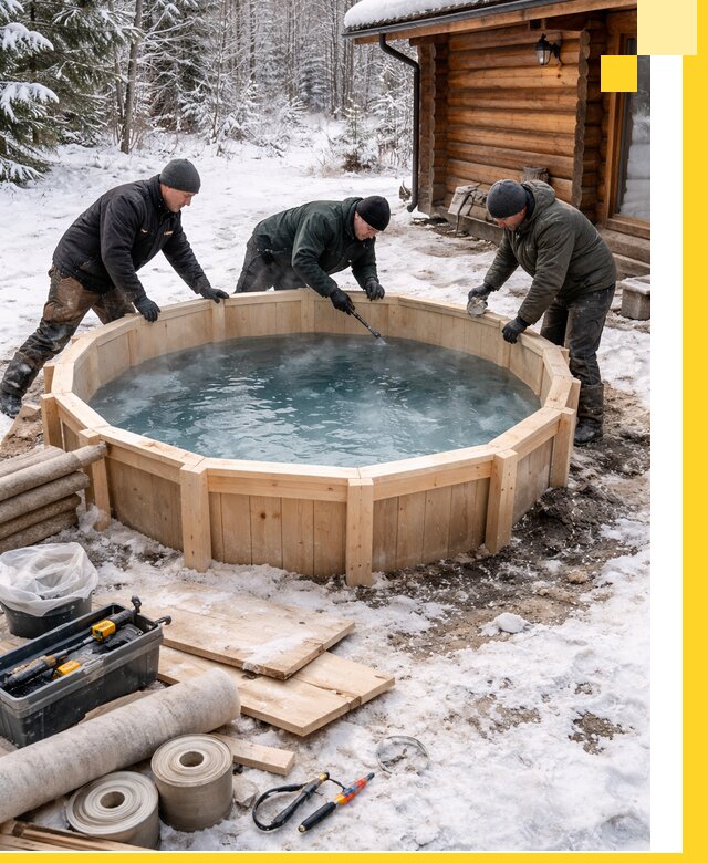 Изготовление и установка ледяных купелей под ключ в Симферополе